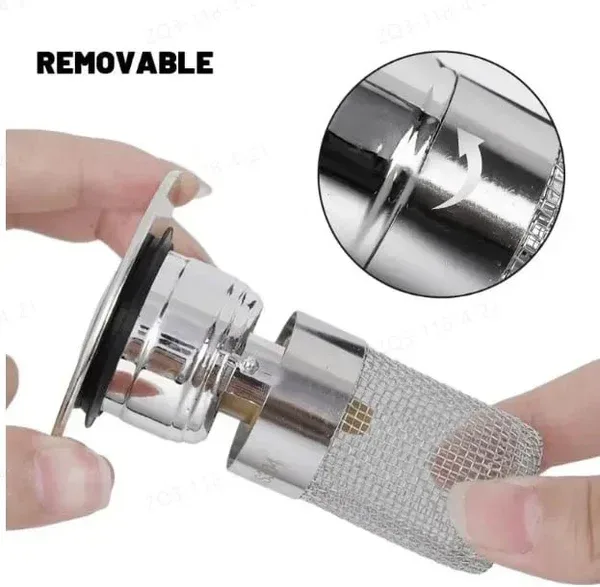 Universal Bathroom Sink Drain Stopper Double layer filtration β photo 6