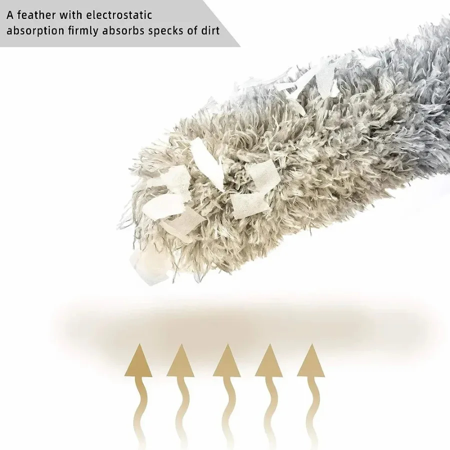 100 Inch Fan Duster, Extendable Microfiber Duster, Feather dust cleaner — photo 2