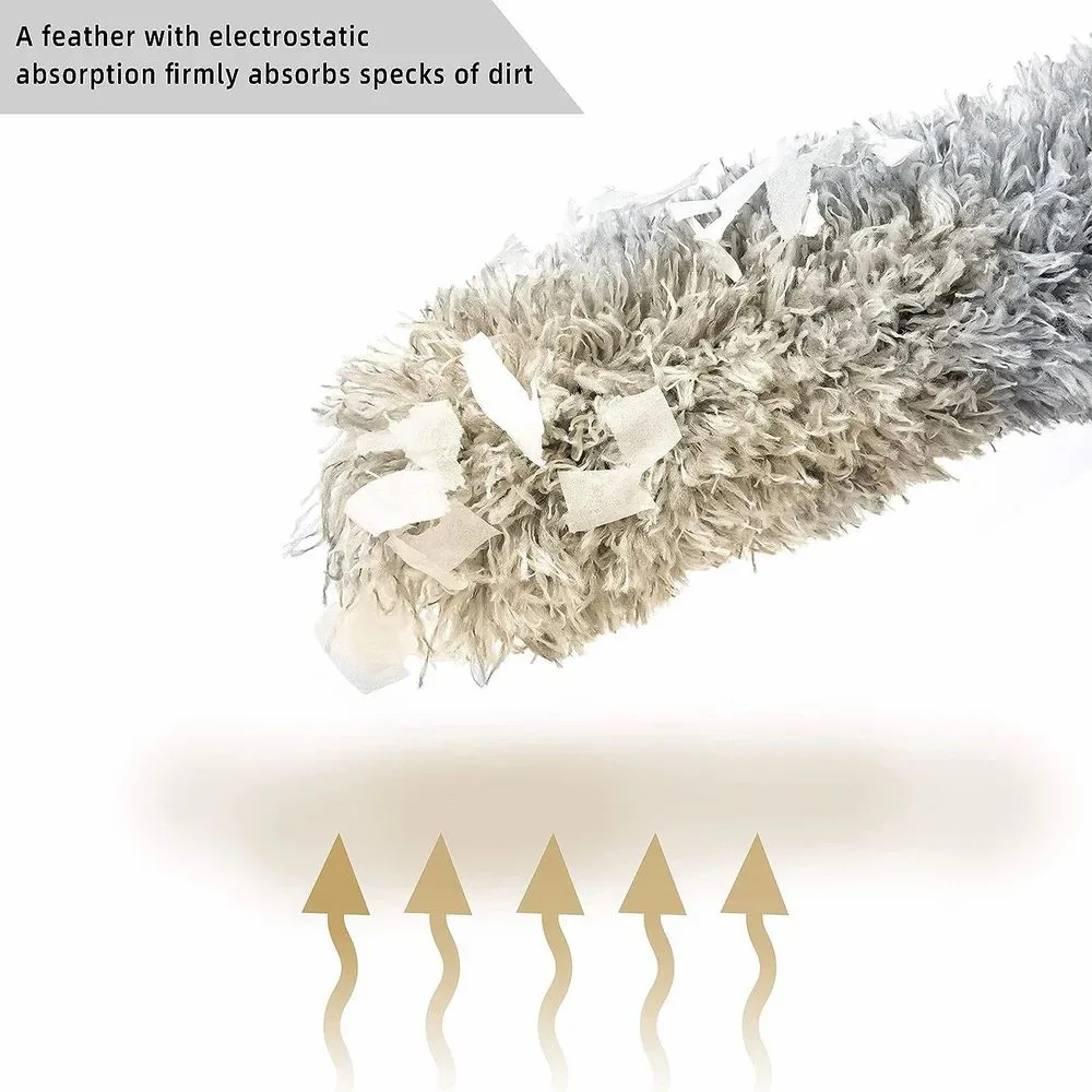 100 Inch Fan Duster, Extendable Microfiber Duster, Feather dust cleaner β photo 2
