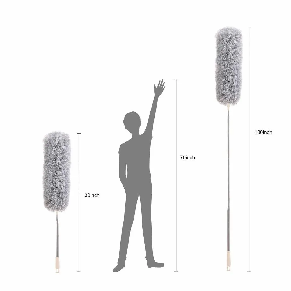 100 Inch Fan Duster, Extendable Microfiber Duster, Feather dust cleaner β photo 7