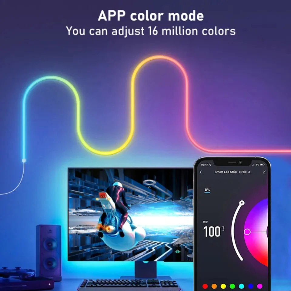 ANDOWL Rgb Neon rope strip lightS 5 METER β photo 3