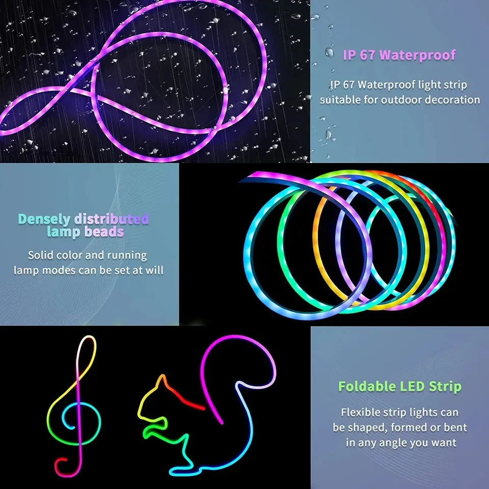 ANDOWL Rgb Neon rope strip lightS 5 METER β photo 4