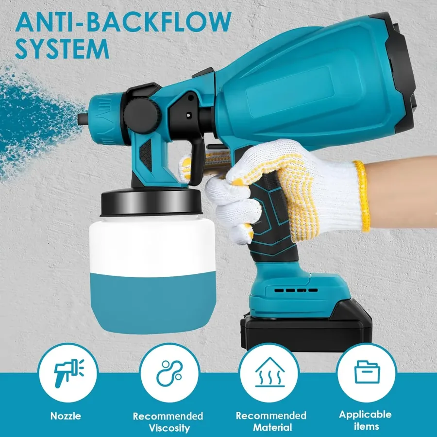 Cordless Paint Sprayer With 2 Battery — photo 2