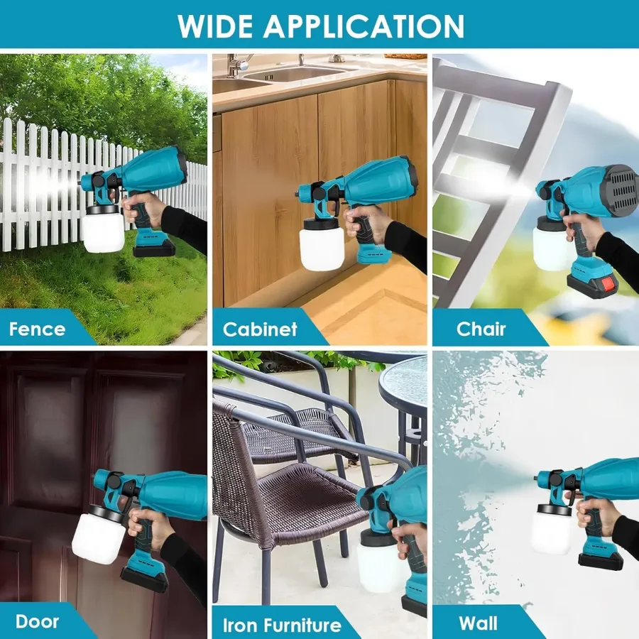 Cordless Paint Sprayer With 2 Battery β photo 4