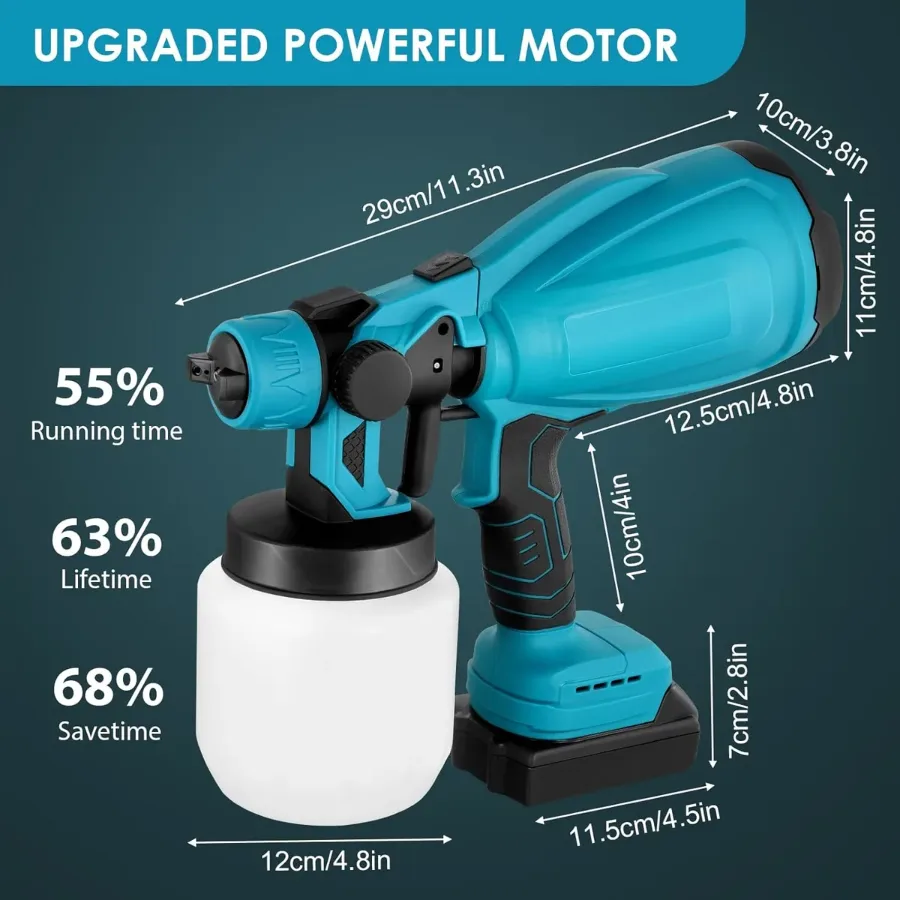 Cordless Paint Sprayer With 2 Battery — photo 8