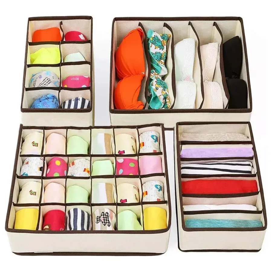 Underwear Storage Box Set Of 4 Pcs β photo 3