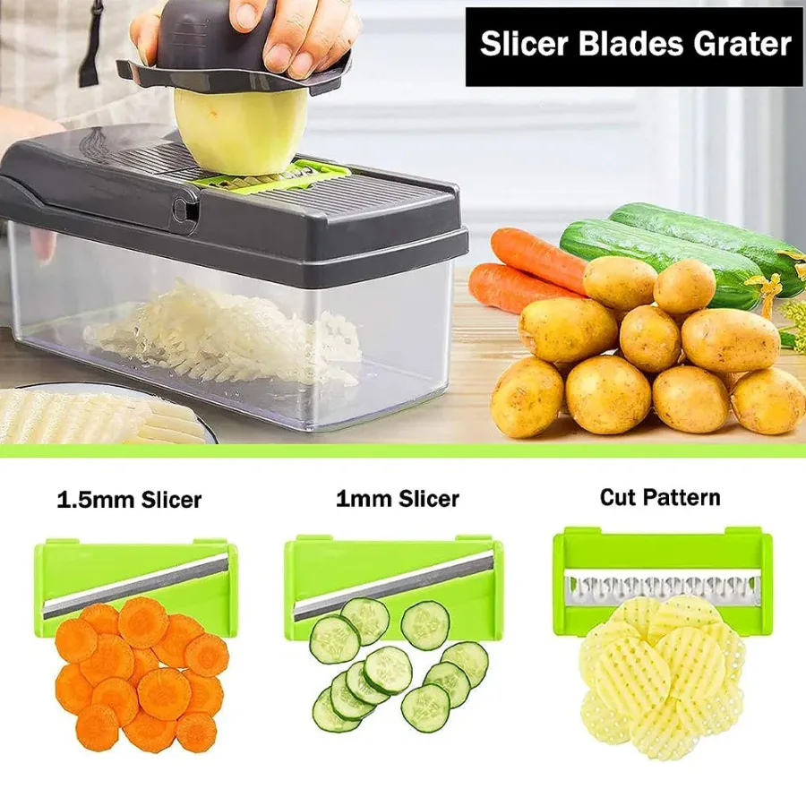 Multifunctional Vegetable Cutter Food Cutter Potato Cutter, Egg Separator Slicer — photo 2