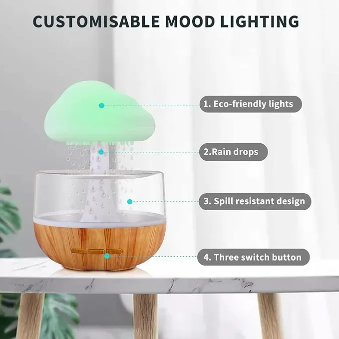 Rgb Raining Humidifier Rain Cloud — photo 2