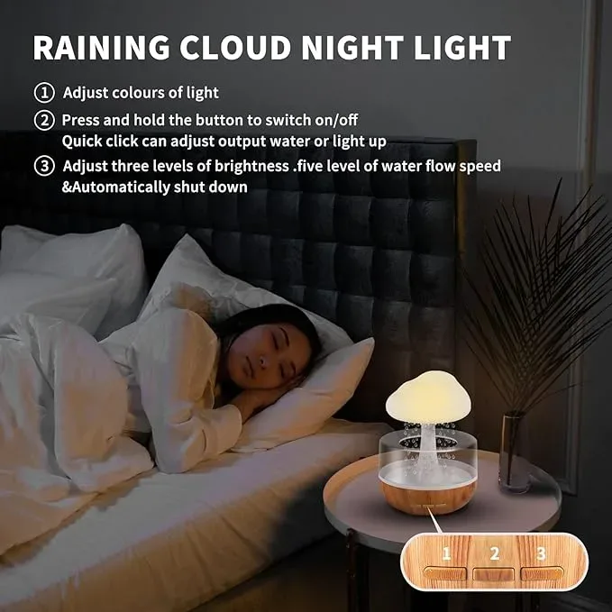 Rgb Raining Humidifier Rain Cloud — photo 3