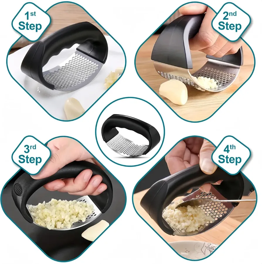 Garlic Press Garlic Crusher Kitchen Garlic Rocker β photo 6