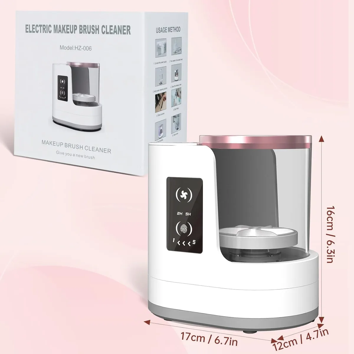 3 in 1 Portable USB Make up Brush Cleaner & Dryer & Holder — photo 5