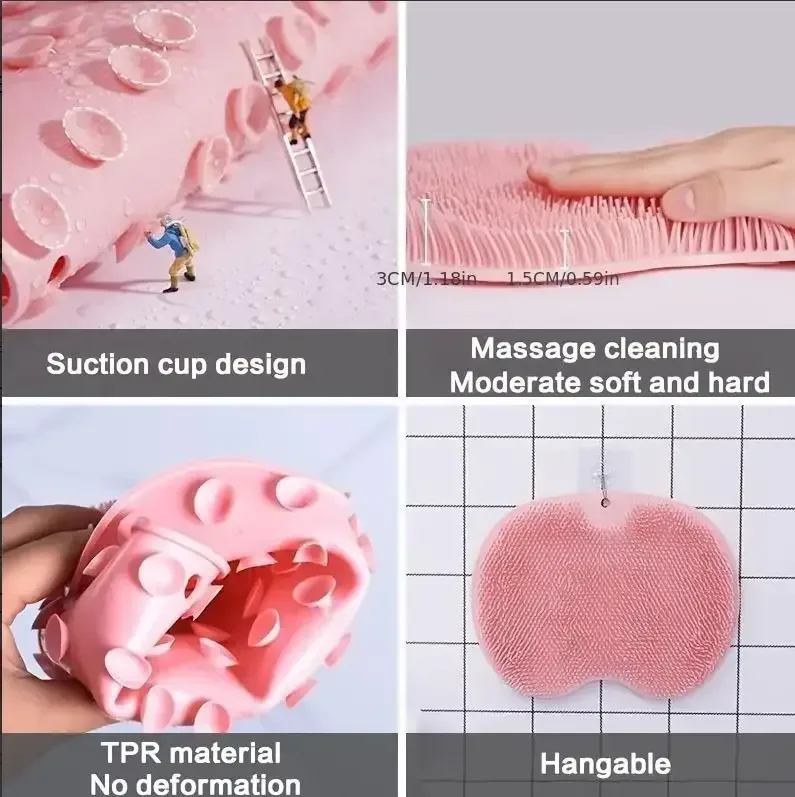 Anti-Slip Pad Bathroom Foot & Back Massage β photo 4
