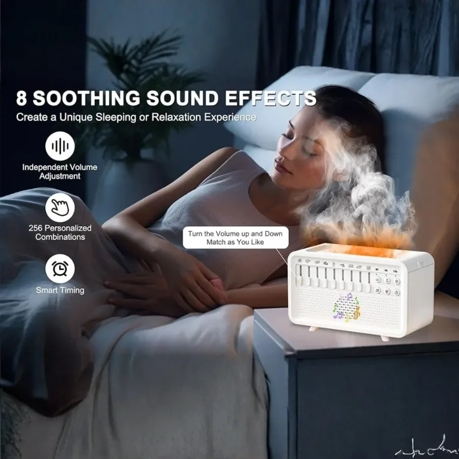 4 in 1 White Noise Sound Machine Humidifier Diffuser β photo 3