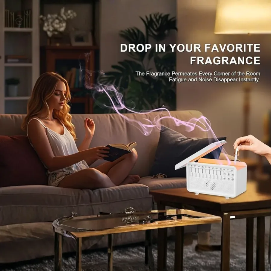 4 in 1 White Noise Sound Machine Humidifier Diffuser β photo 5