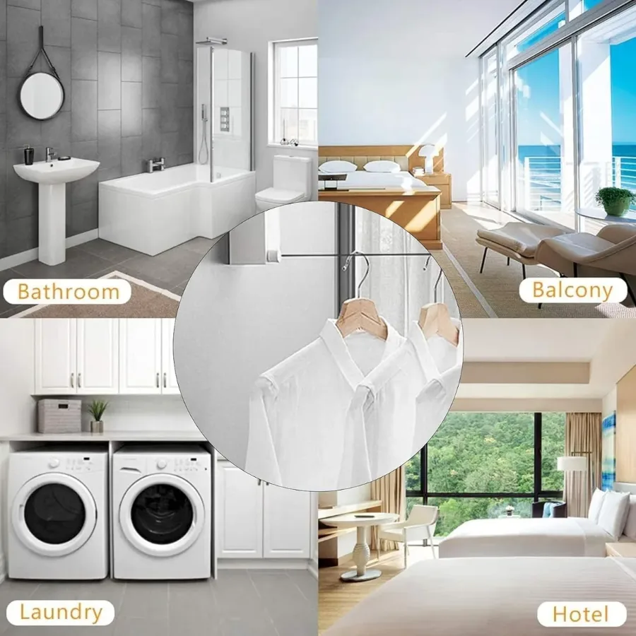 Retractable Clothesline - Clothes Drying Rope Adjustable β photo 4