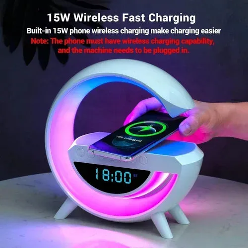 15W Lamp Speaker & Wireless Charger 1500mAh Rechargeable β photo 2