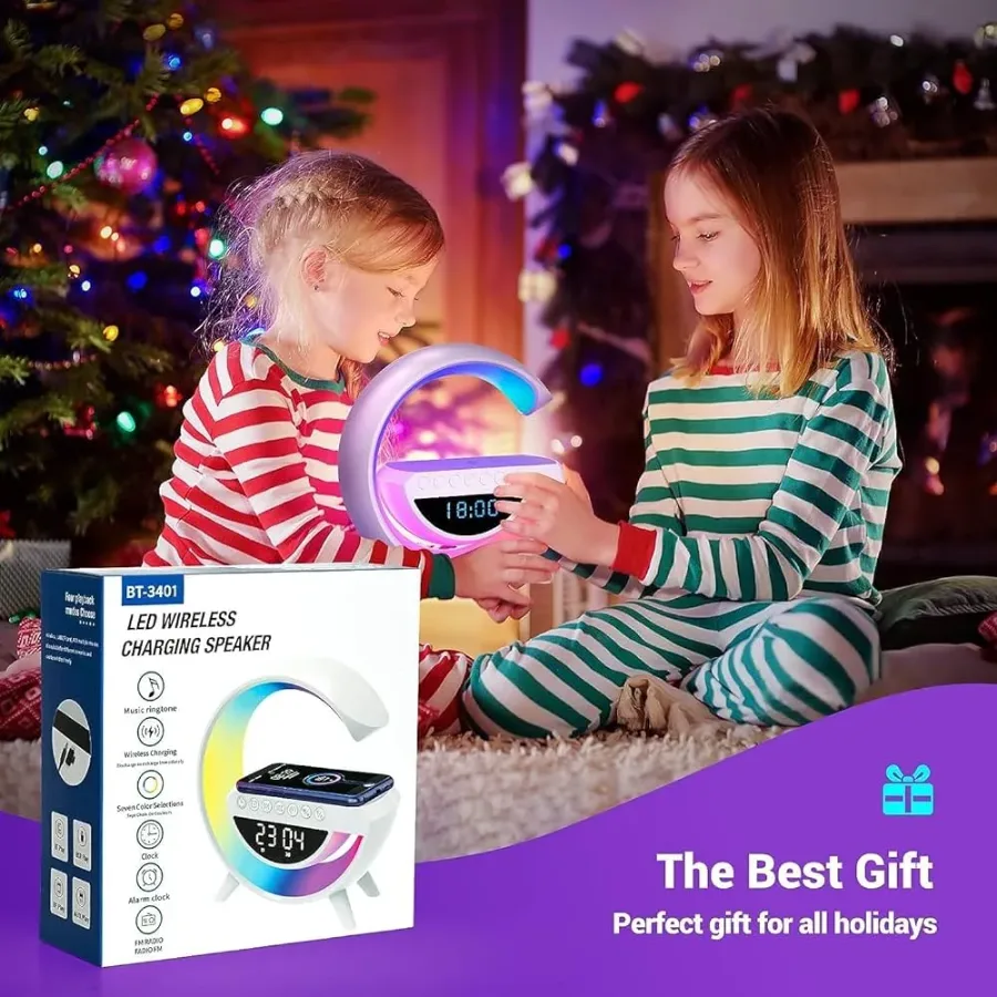 15W Lamp Speaker & Wireless Charger 1500mAh Rechargeable β photo 5