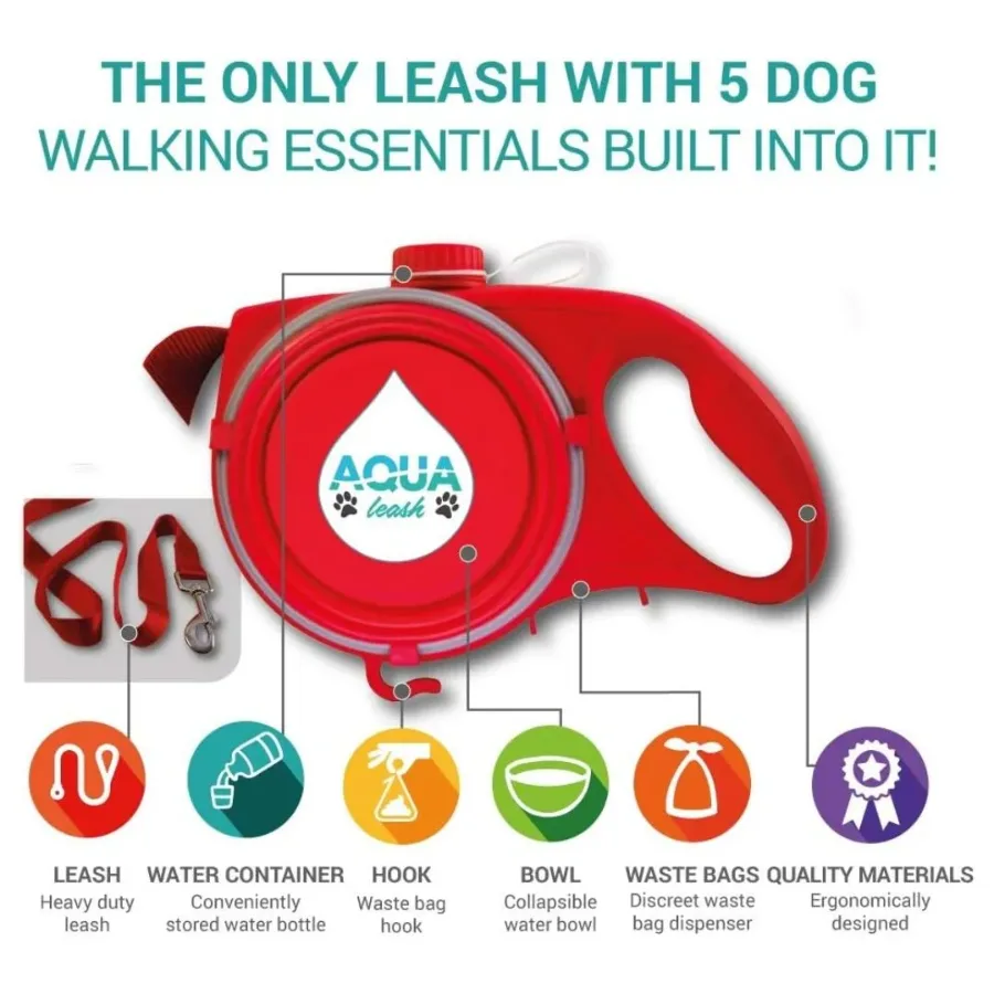 Aqua Leash, 5 In 1 Pet Essentials , Dog Walking Essentials All in one! — photo 3