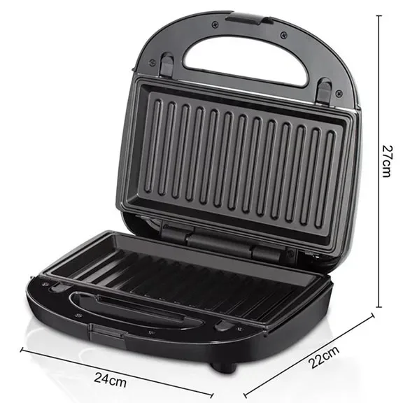 RAF 3-in-1 Toaster and Mini Donut Maker – Interchangeable Panels, 1000W Power, Grill and Donut Making — photo 4