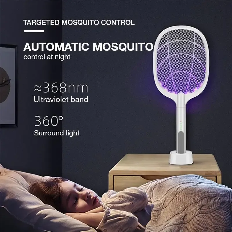 USB Rechargeable Electric Mosquito Swatter & Lamp – Fly Zapper — photo 3
