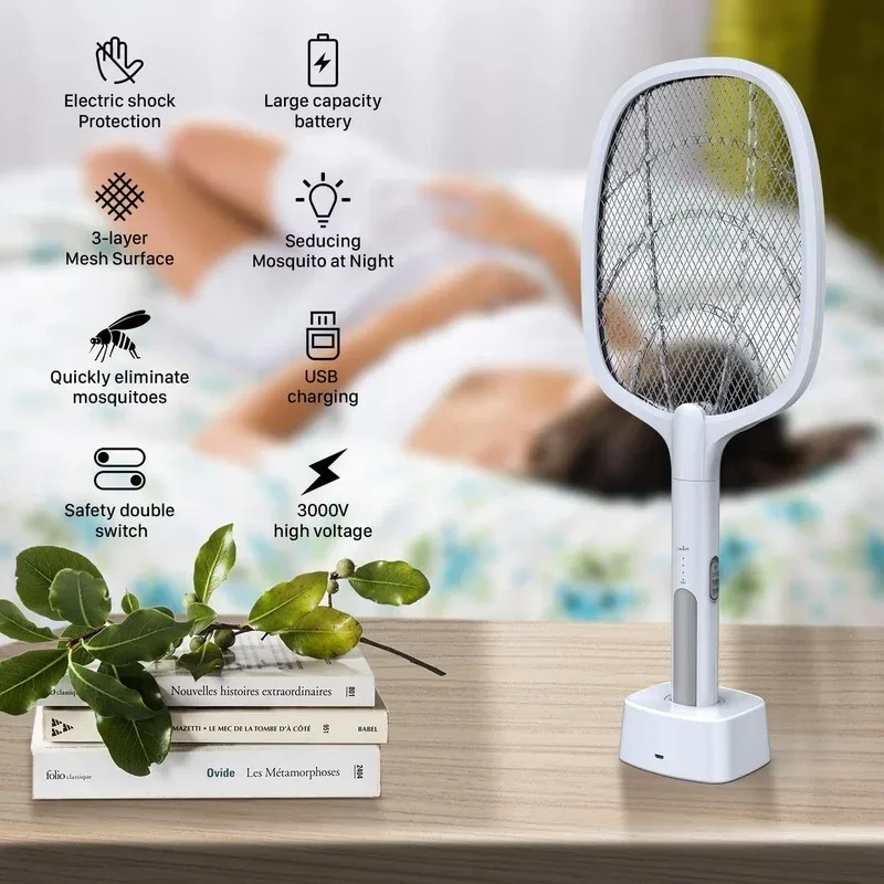 USB Rechargeable Electric Mosquito Swatter & Lamp – Fly Zapper — photo 6