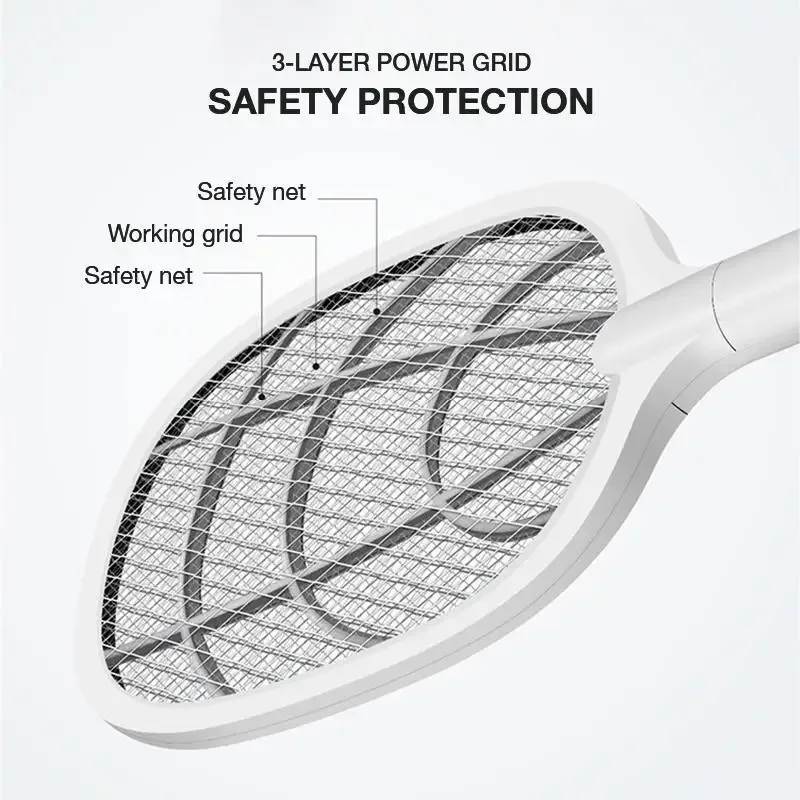 USB Rechargeable Electric Mosquito Swatter & Lamp – Fly Zapper — photo 8