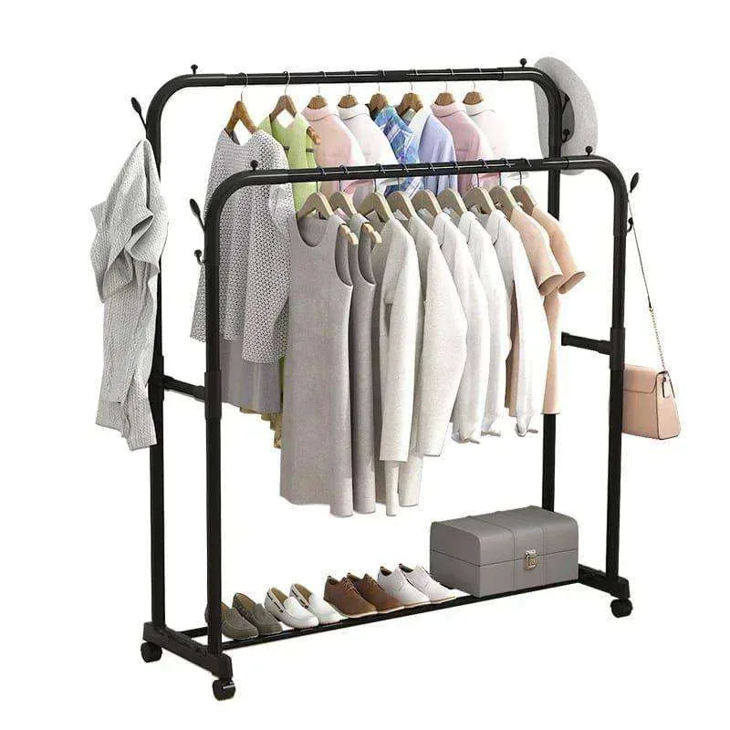 Premium Heavy-Duty Garment Rack – 35kg Capacity | Sleek, Sturdy & Space Organizer Clothes Hanger — photo 2