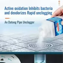 Powerful Drain Cleaner Powder – Sink & Toilet Unblocker, Pipe Dredging Agent, Odor Eliminator for Kitchen & Bathroom — photo 2