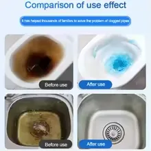 Powerful Drain Cleaner Powder – Sink & Toilet Unblocker, Pipe Dredging Agent, Odor Eliminator for Kitchen & Bathroom — photo 4