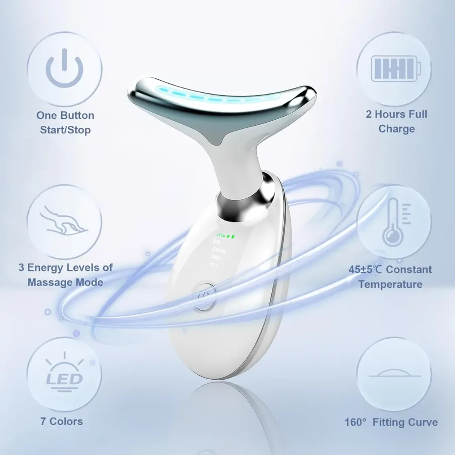 3 in 1 Vibration Face & Neck Massager – Triple-Action Anti-Wrinkle Device for Skin Tightening, Lifting & Smoothing — photo 9