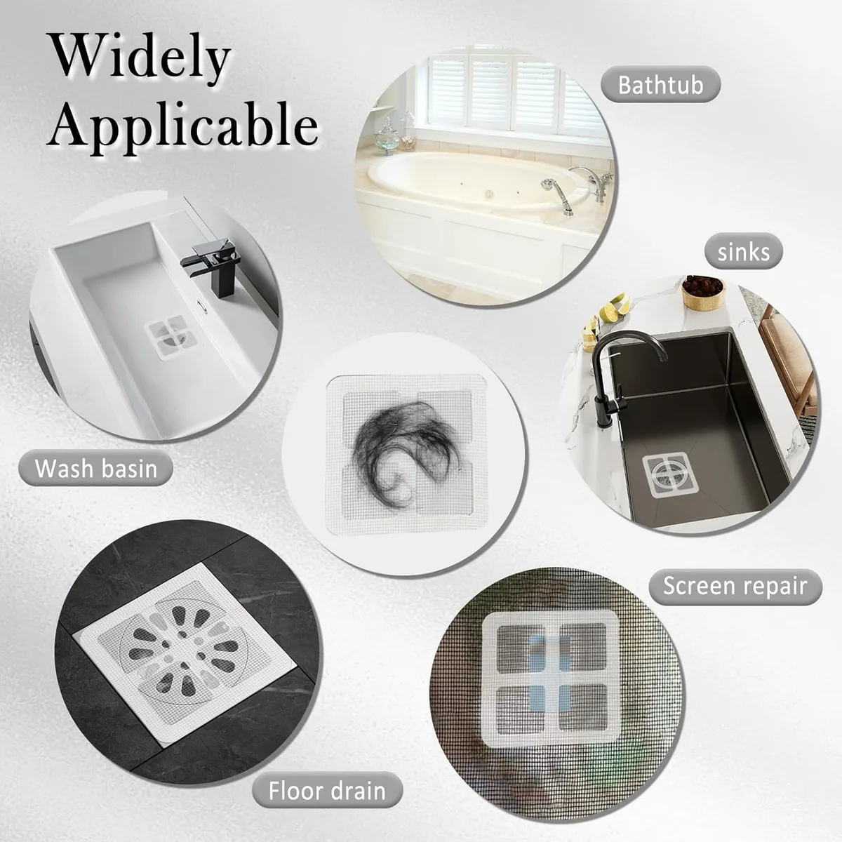 Set of 10 Anti-Clog Mesh Drain Filter – Hair & Insect Resistant Bathroom Screen — photo 4