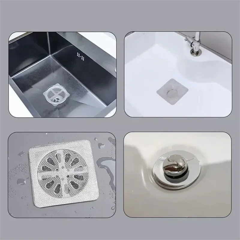 Set of 10 Anti-Clog Mesh Drain Filter – Hair & Insect Resistant Bathroom Screen — photo 6