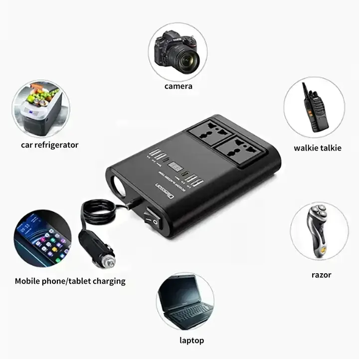 150W Car Power Inverter – DC 12V/24V to AC 220V Converter for Vehicle — photo 4