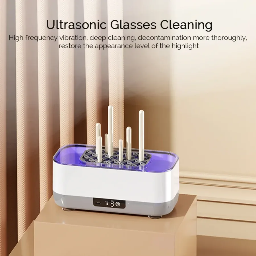 Ultrasonic Jewelry & Eyeglass Cleaner – High-Frequency Cleaning Bath for Jewelry, Makeup Brushes — photo 2