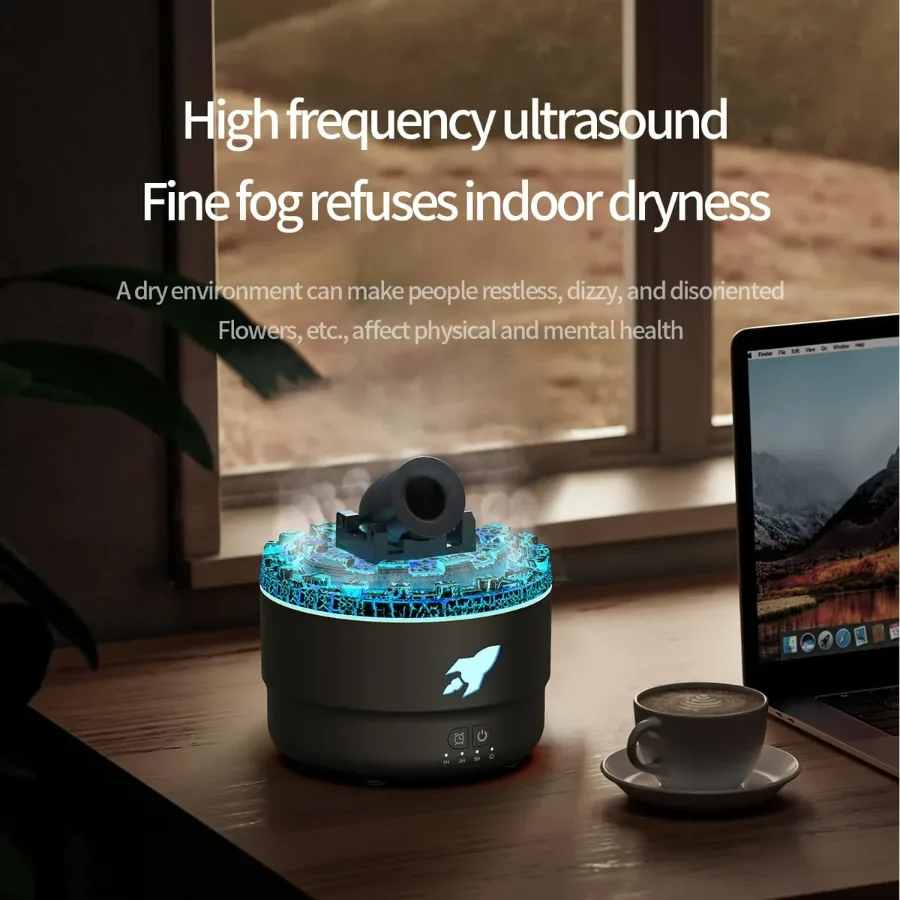 Cannon Blast Aroma Diffuser – Volcano Mist Humidifier — photo 6