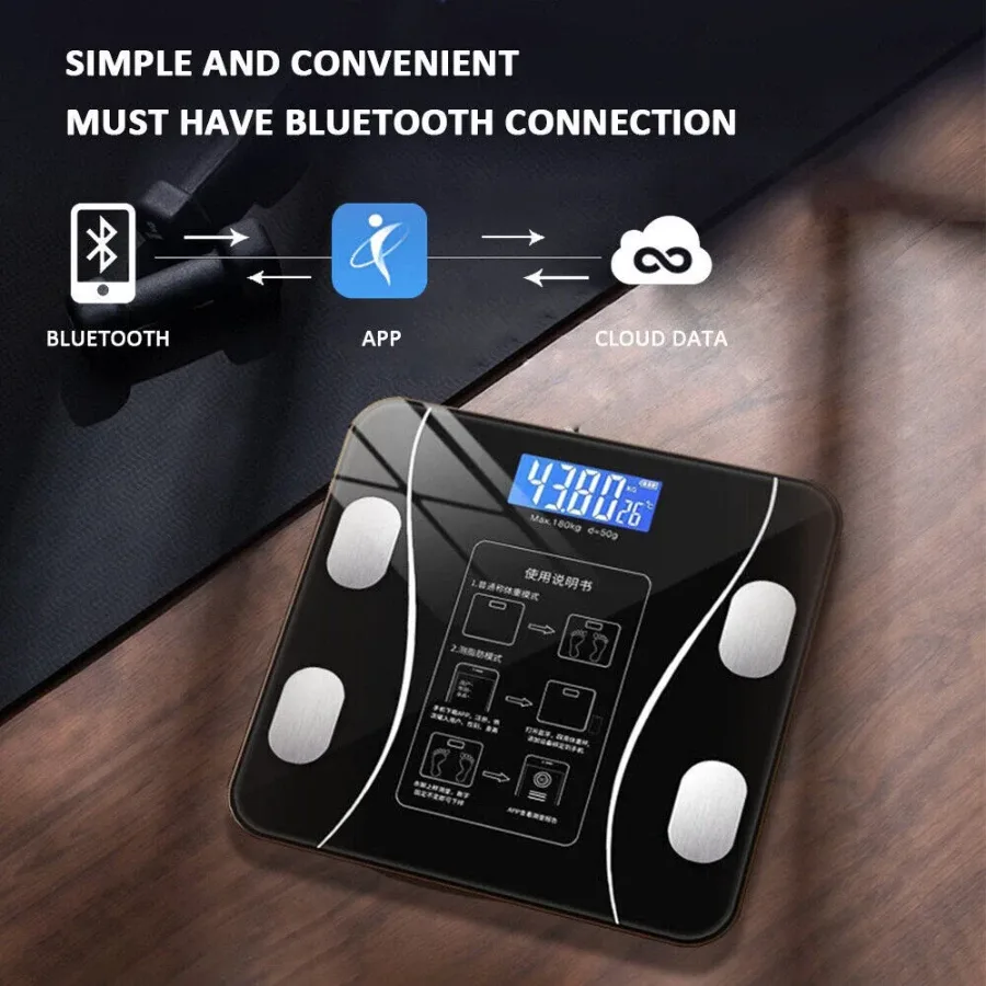 Sonifer Smart Digital Phone App Scale – Electronic Body Fat Scale with LED Display — photo 4