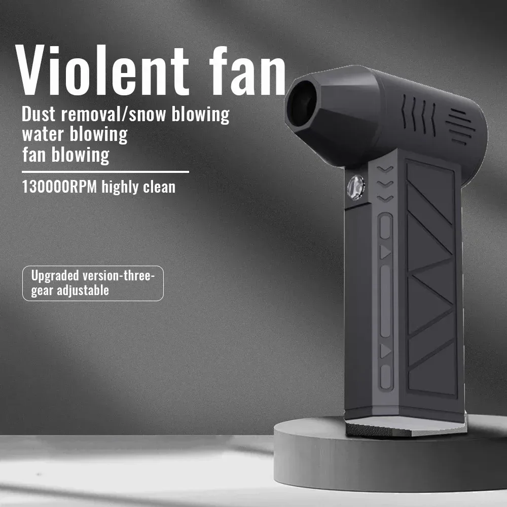 130,000 RPM Turbo Jet Fan - Handheld Air Blower & Vacuum with LED Power Display β photo 3