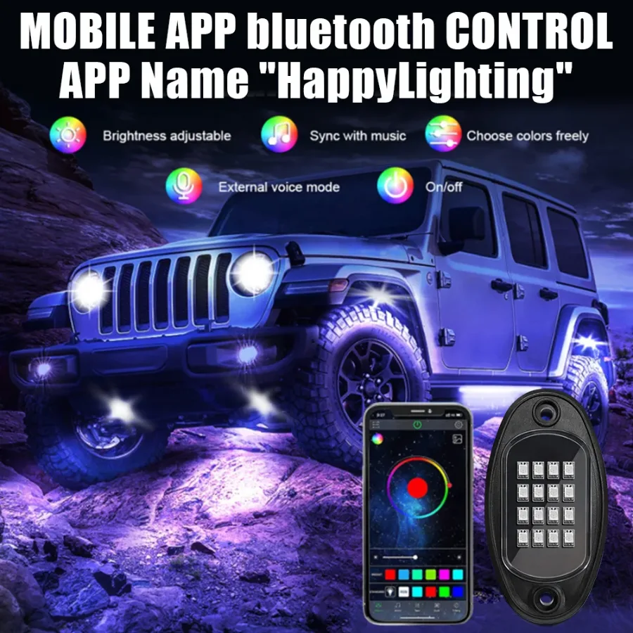 RGB Ambient Wheel Lights – 16M Colors & lamp Music Sync — photo 2
