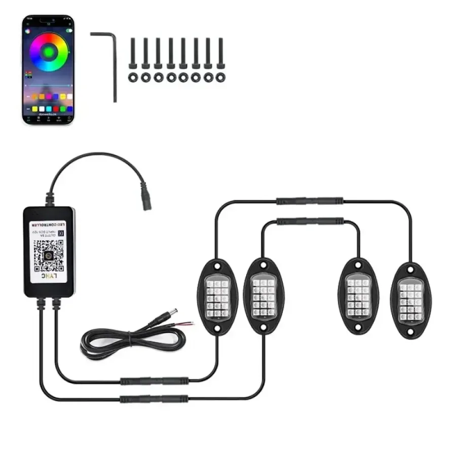 RGB Ambient Wheel Lights – 16M Colors & lamp Music Sync — photo 6