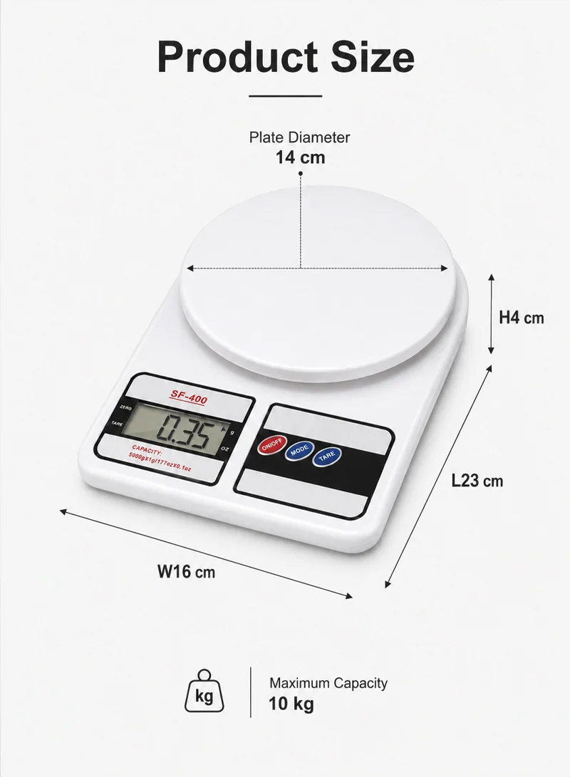 5Kg/1g Electronic Kitchen Scale with Digital LCD Display — photo 2