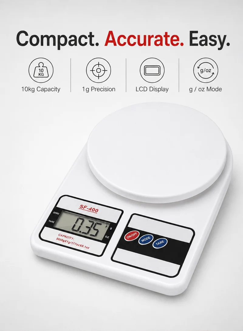 5Kg/1g Electronic Kitchen Scale with Digital LCD Display — photo 4