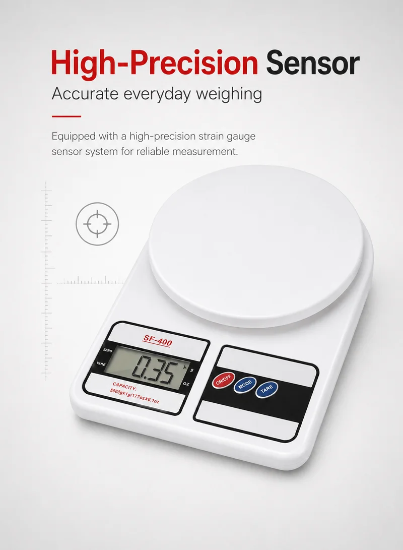 5Kg/1g Electronic Kitchen Scale with Digital LCD Display β photo 6