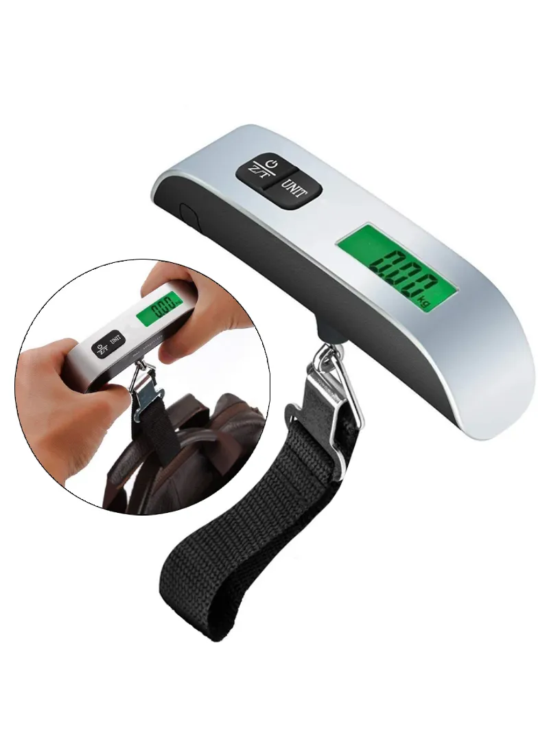 50kg Max Digital Luggage Scale with Tare & Back-lit LED Display K-8
