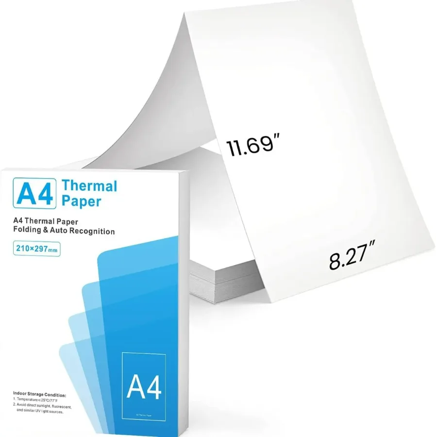 A4 Thermal Paper – 100 Sheets — photo 2