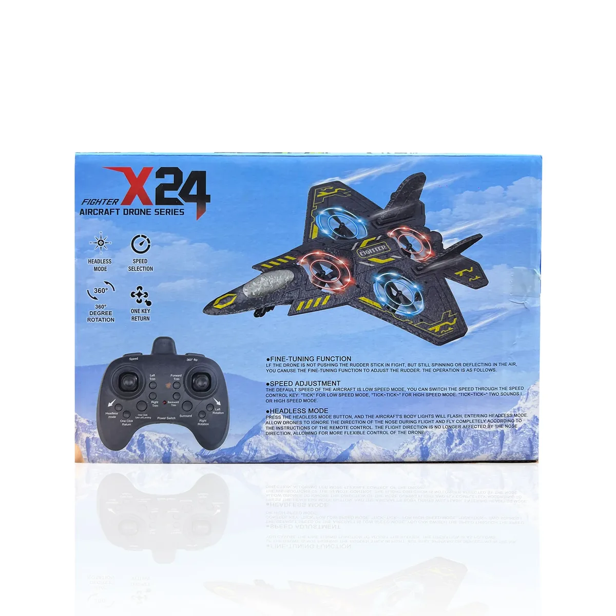 Aircraft Drone RC Plane with Light And Remote X24 — photo 3
