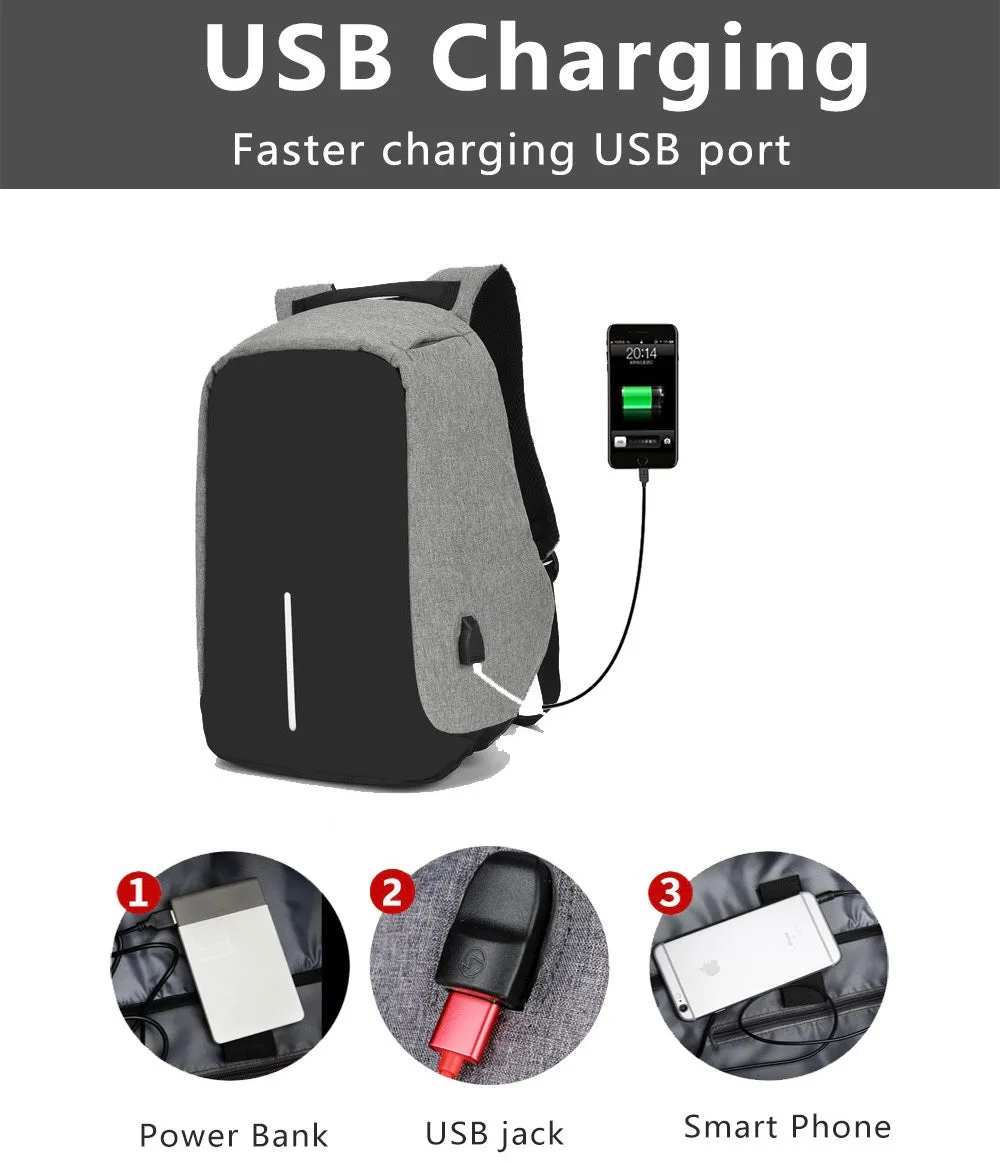 Material Anti-Theft Laptop Backpack, Size: 15.6 Inch β photo 5