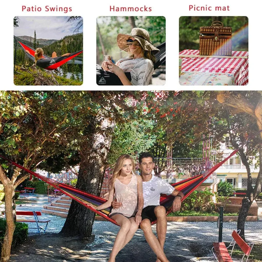 Hammock Portable Camping Hanging Outdoor Swing β photo 3