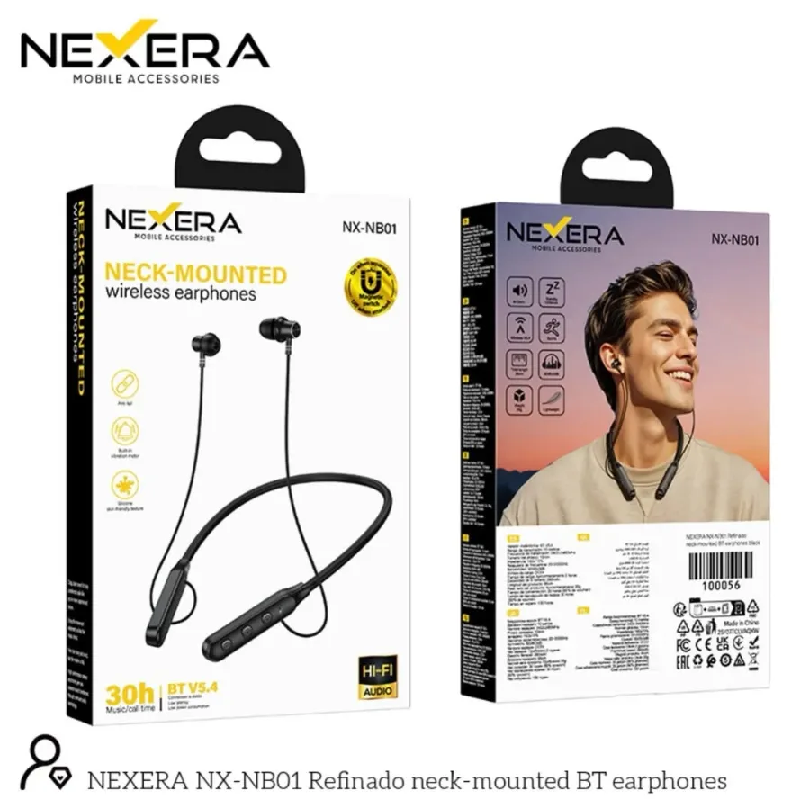Nexeria Neck Mounted Wireless Earphone NX-NB01 β photo 6