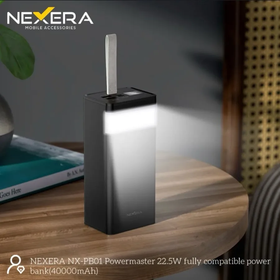 40000MAH 3 Outputs Power Bank With LED Lighting NX-PB01 β photo 2
