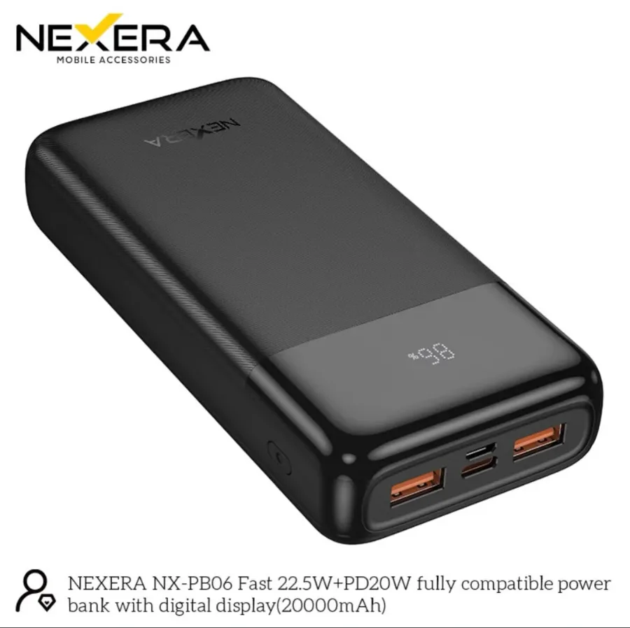 Nexera Powerbank 20000MAH 22.5W FASTCHARGE NX-PB06 — photo 5